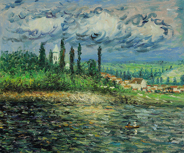 Landscape with Thunderstorm - Claude Monet Paintings